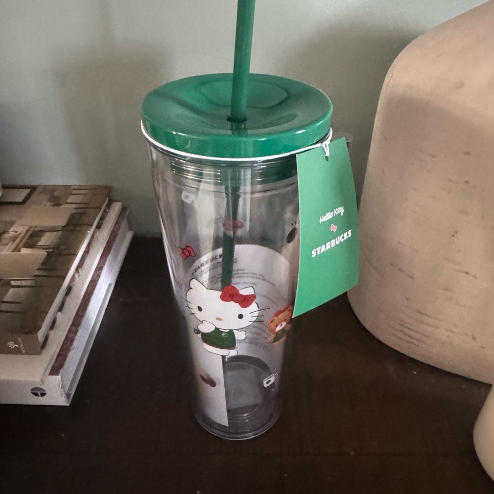 Starbucks Hello Kitty Mug and Tumbler Set - Cream and Green Limted Edition 2025 - Picture 3 of 5